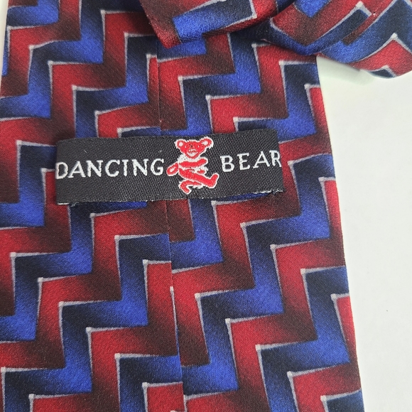 Vintage Grateful Dead Dancing Bear Jerry Garcia Men's Tie Necktie Silk - Picture 1 of 15
